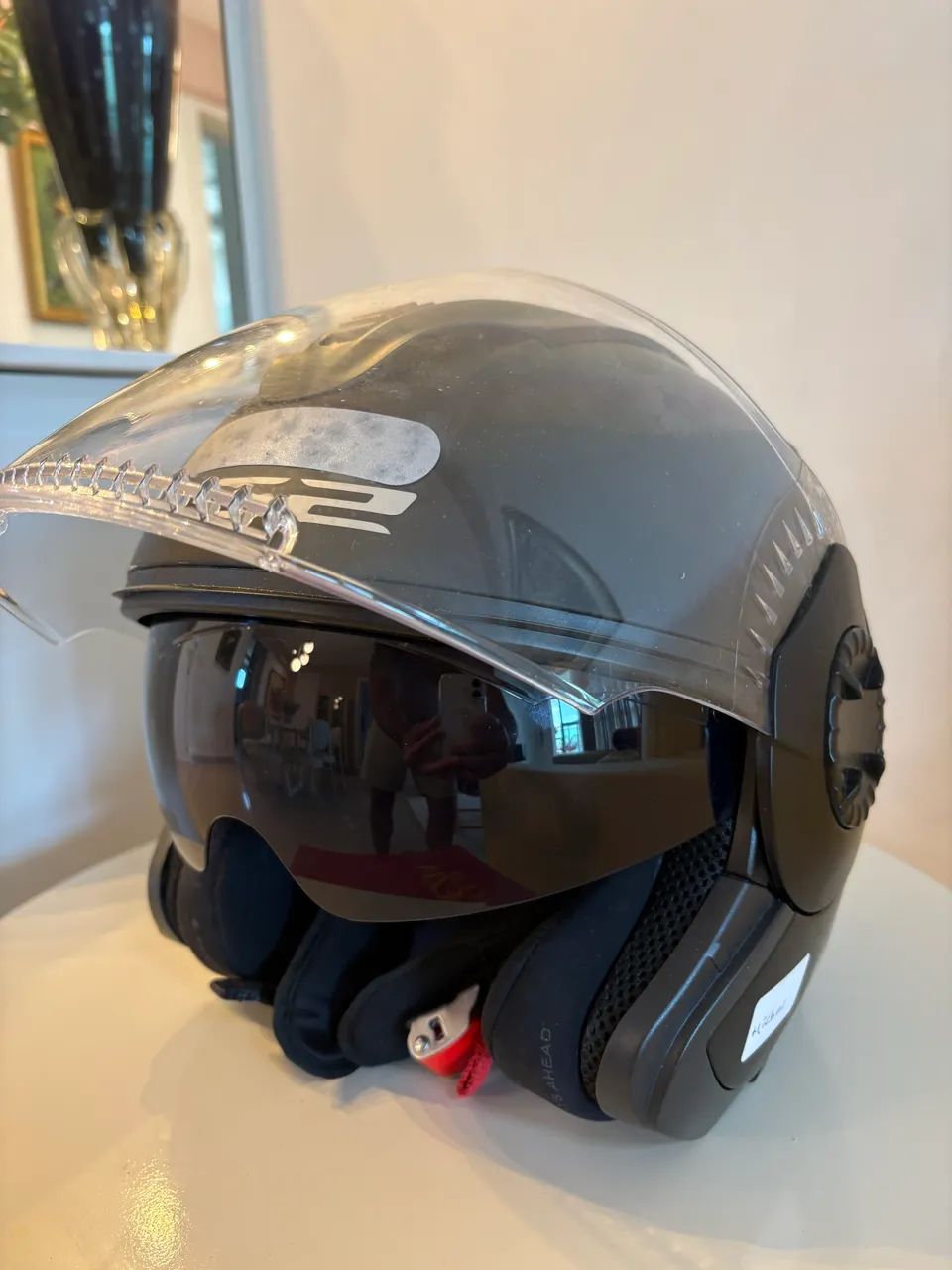 L52 Capacete de moto - Bom Uso  - Foto 2