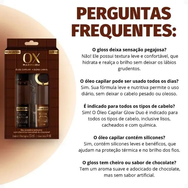 GLOSS LABIAL & OLEO CAPILAR OX - Foto 4