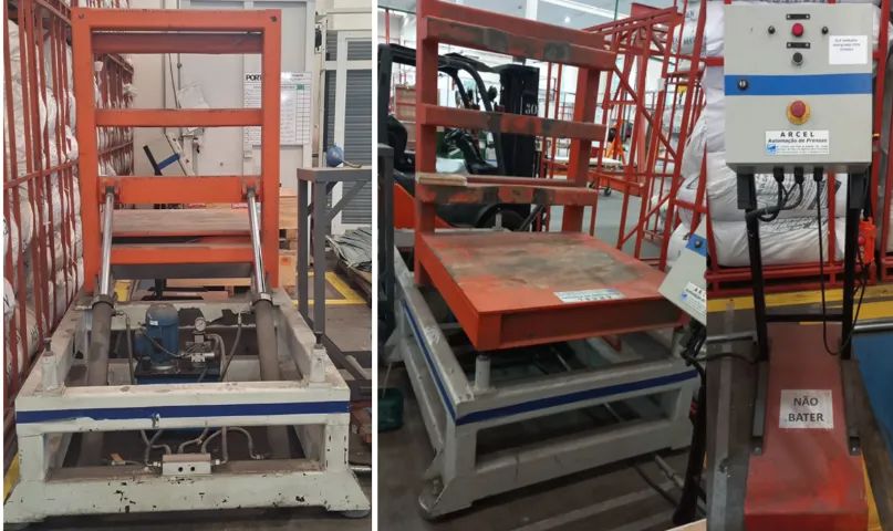 Tombador de Bobina 4500kg Arcel + Unidade Hidráulica