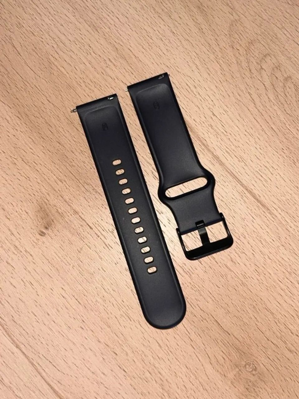 pulseira de silicone para smartwatch preta - Foto 3