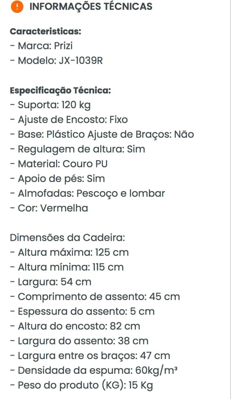 Cadeira Gamer  - Foto 3