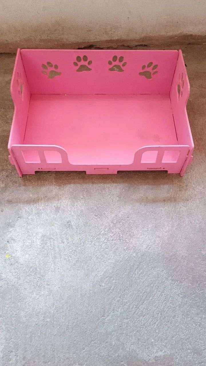 Cama cachorro madeira rosa - Foto 3