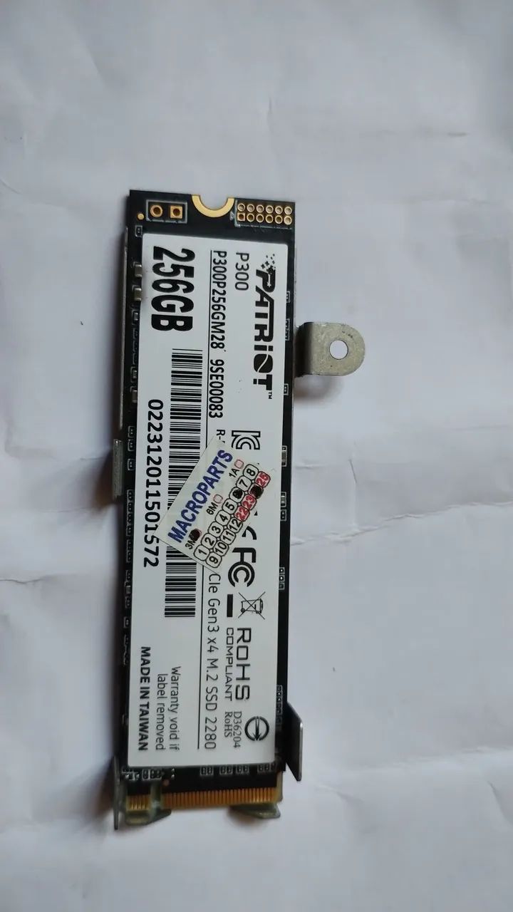 SSD Nvme 256gb 
