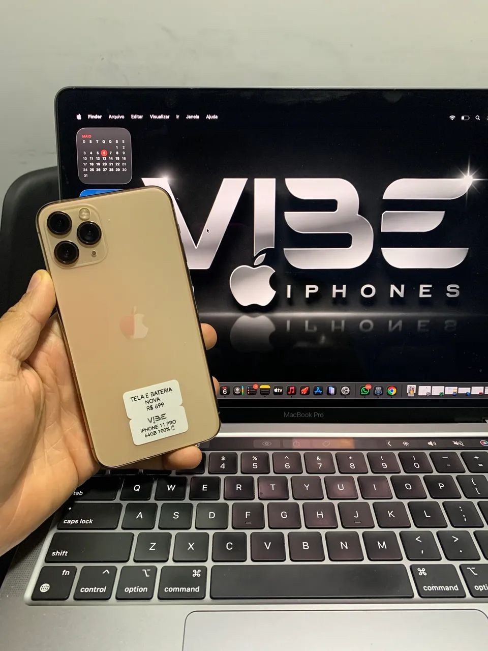 IPHONE 11 PRO 64GB SEMINOVO - Celulares e Smartphones - Salgado