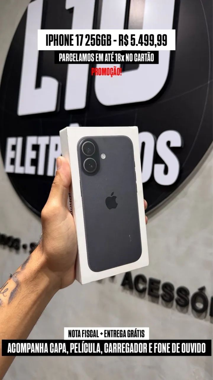  iPhone 17 256GB - Preto - Foto 3