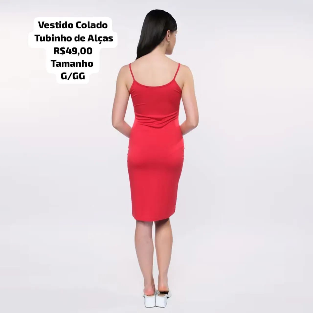 Vestido Colado Tubinho de Alças - Foto 2