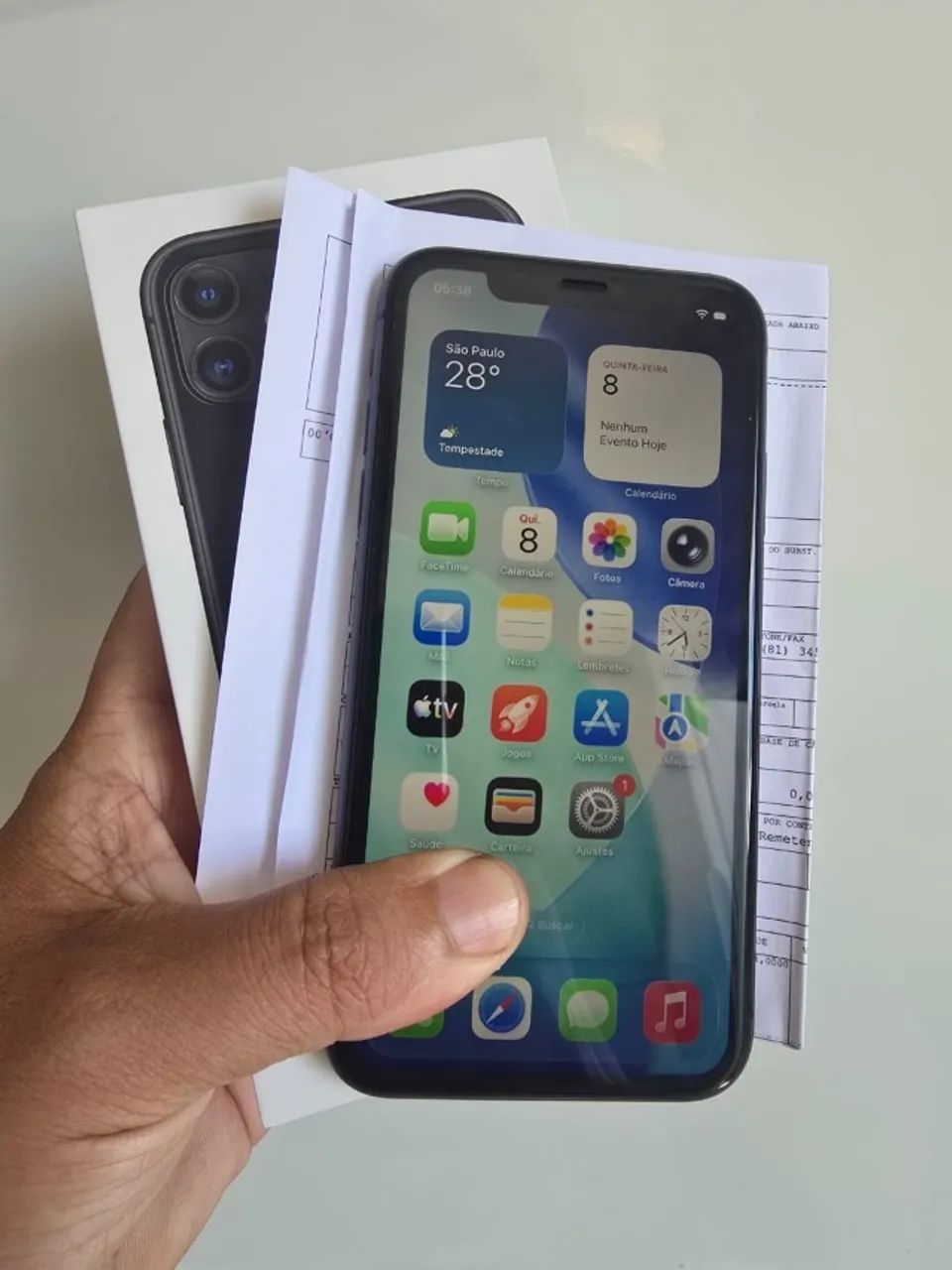 IPHONE 11 64GB NA CAIXA BAT84% ORIGINAL C/ NOTA FISCAL - Celulares