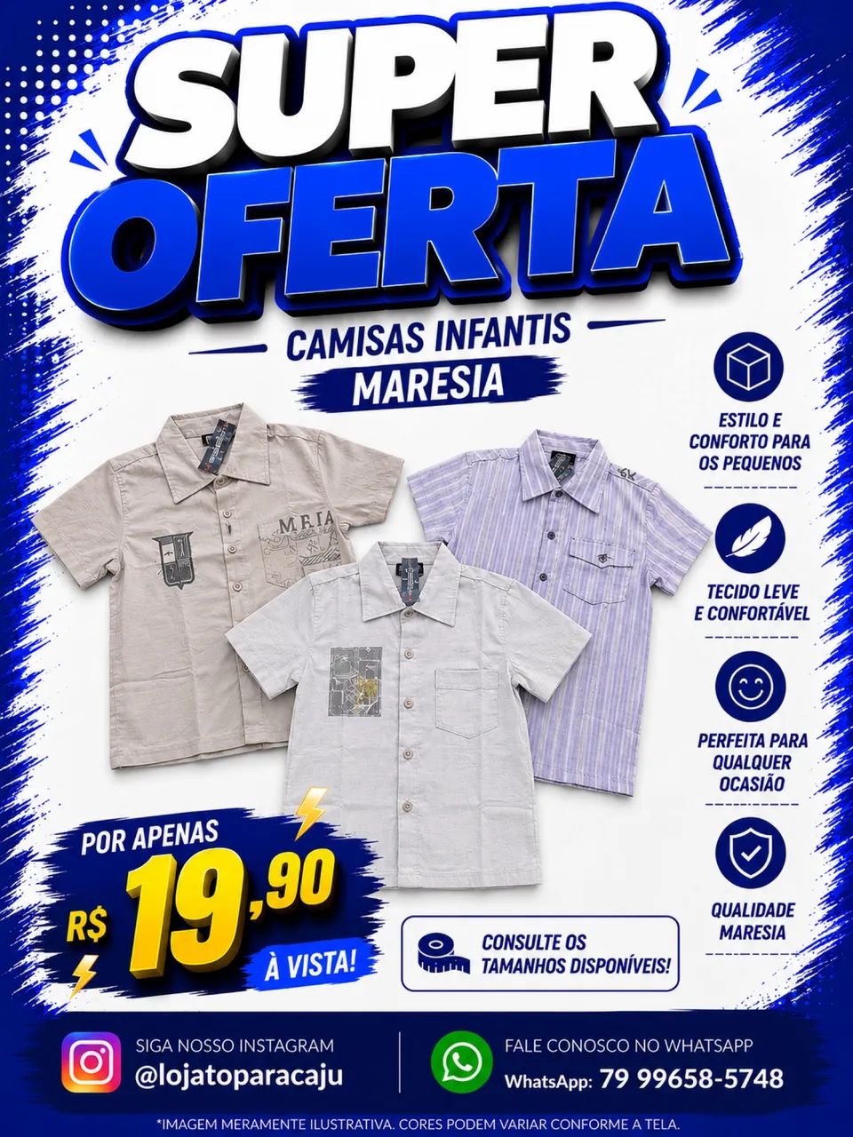 Camisa infantil maresia 