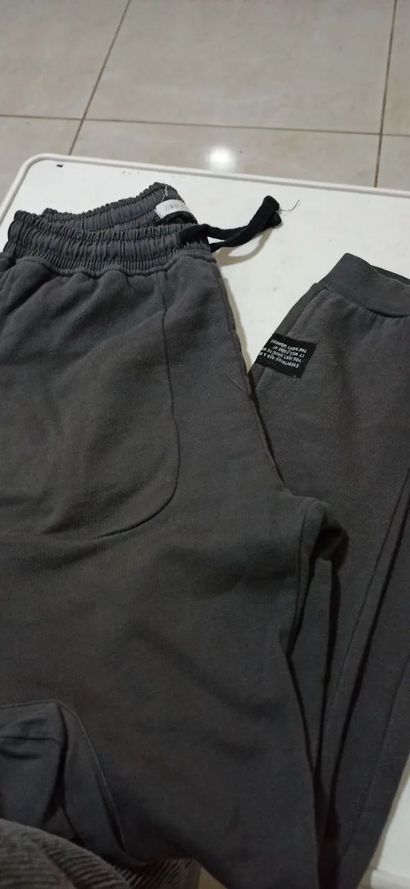 Calça cargo Moletom Zara Teens