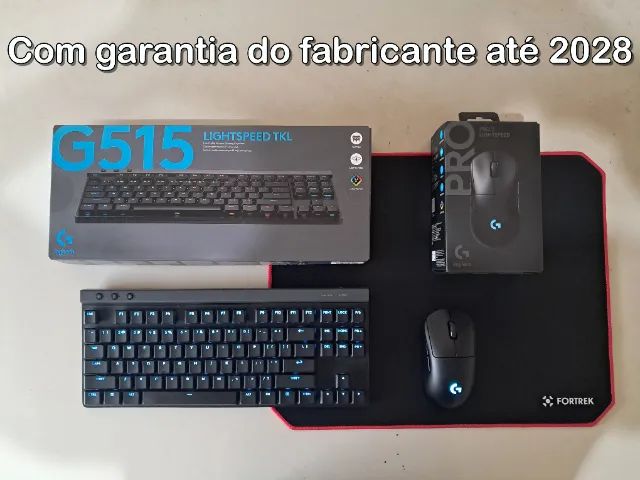 Teclado Mecânico G515 TKL e Mouse PRO 2 Lightspeed