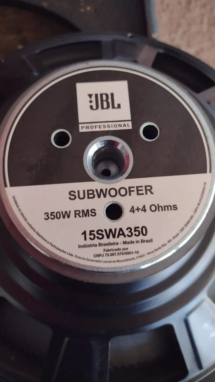 vendo par alto falante JBL15 polegadas 350 RMS leia pf
