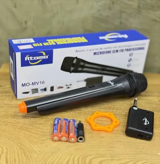 Microfone Sem Fio P10 MO-MV16 karaoke