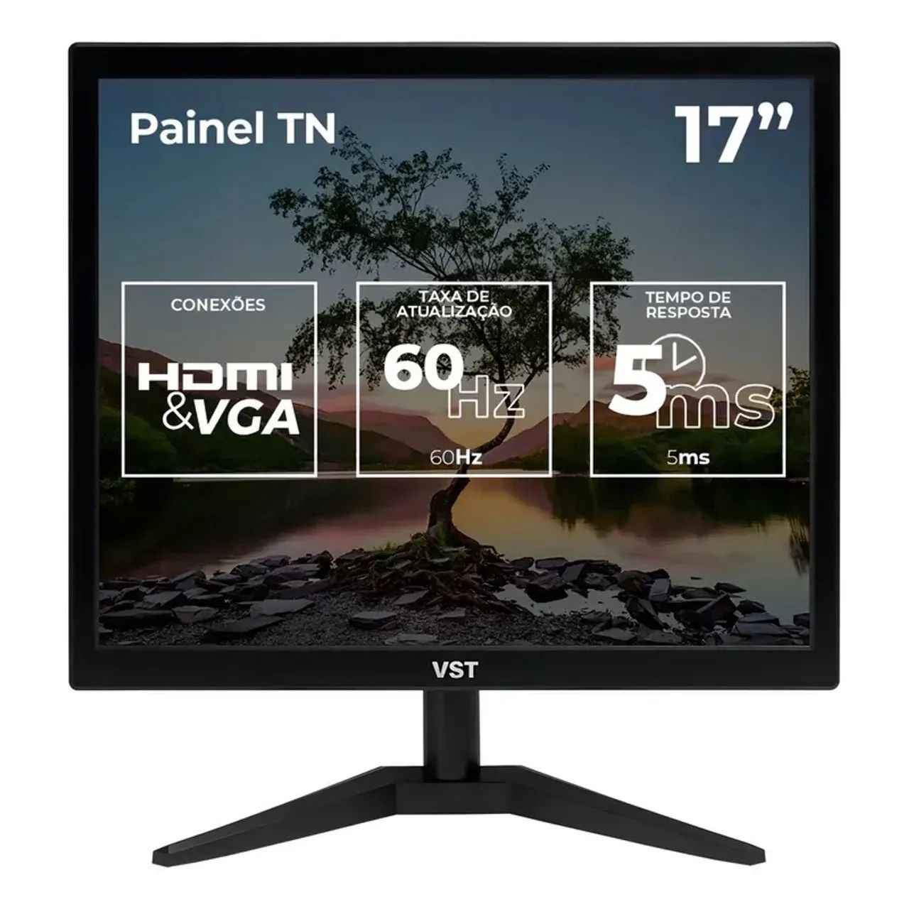 Produto seminovo - Monitor VST 17 polegadas + Cabos e manual de instruções - Foto 2