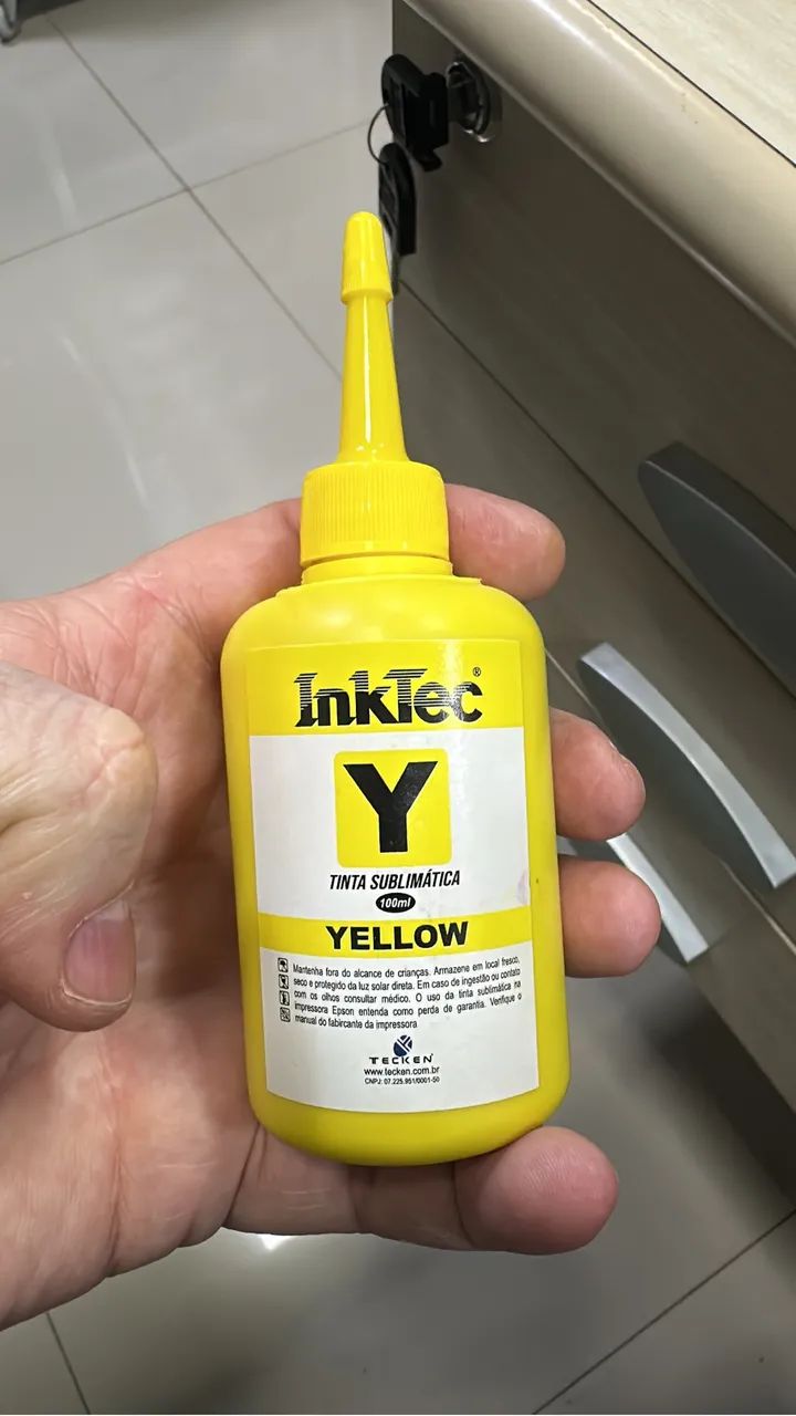 Tinta Sublimatica Inktec Yellow / Amarelo 100ml