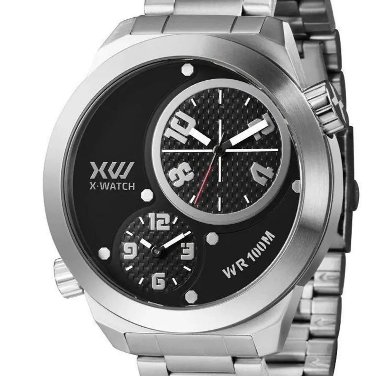 Relógio X-WATCH Dual time Inox