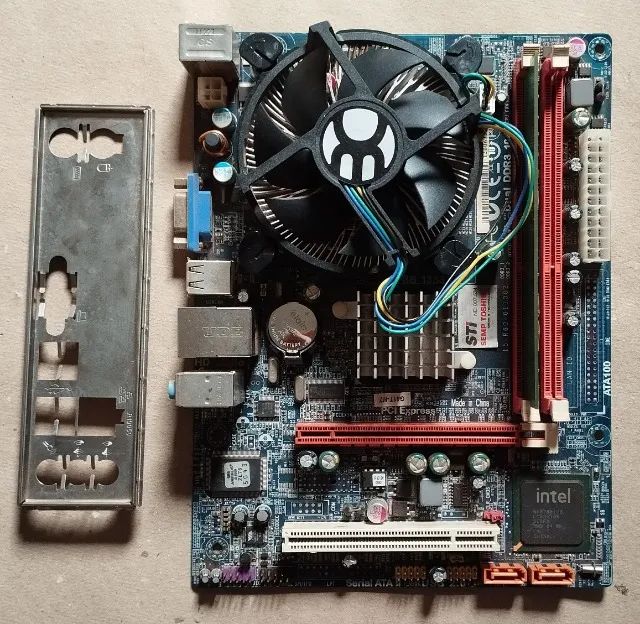 Placa mãe g41t-m7 com processador dual core e5700 e 2gb de memoria ddr3