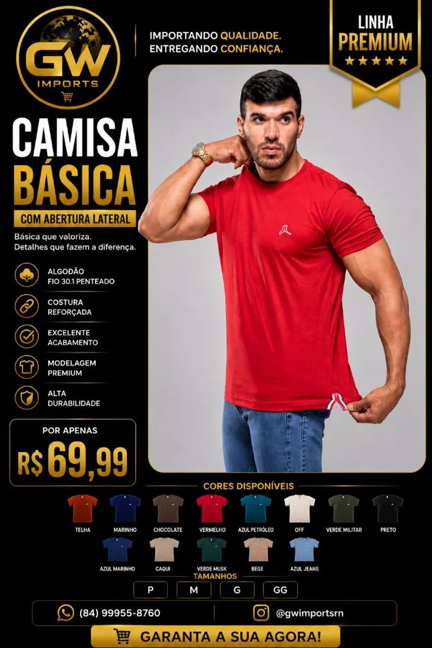 CAMISA BÁSICA (CORTE LATERAL)
