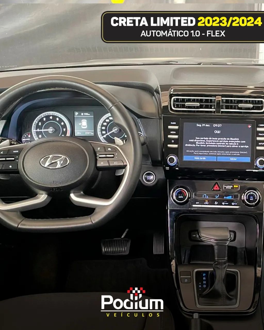 Hyundai Creta Limited 1.0 TB 12V Flex AUT 2024 - Foto 8
