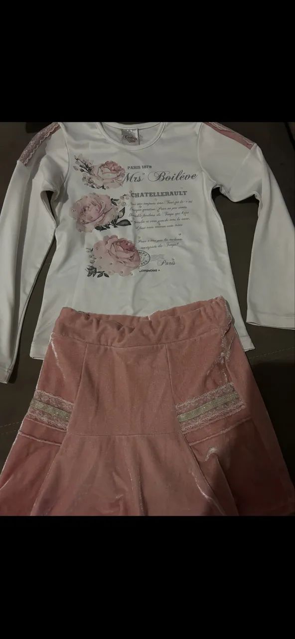 Lote de menina TAM8 e 10 roupas  - Foto 2