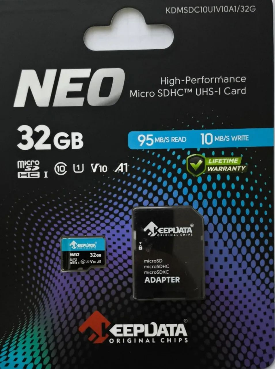 Cartão MicroSD 32GB KEEPDATA NEO V10