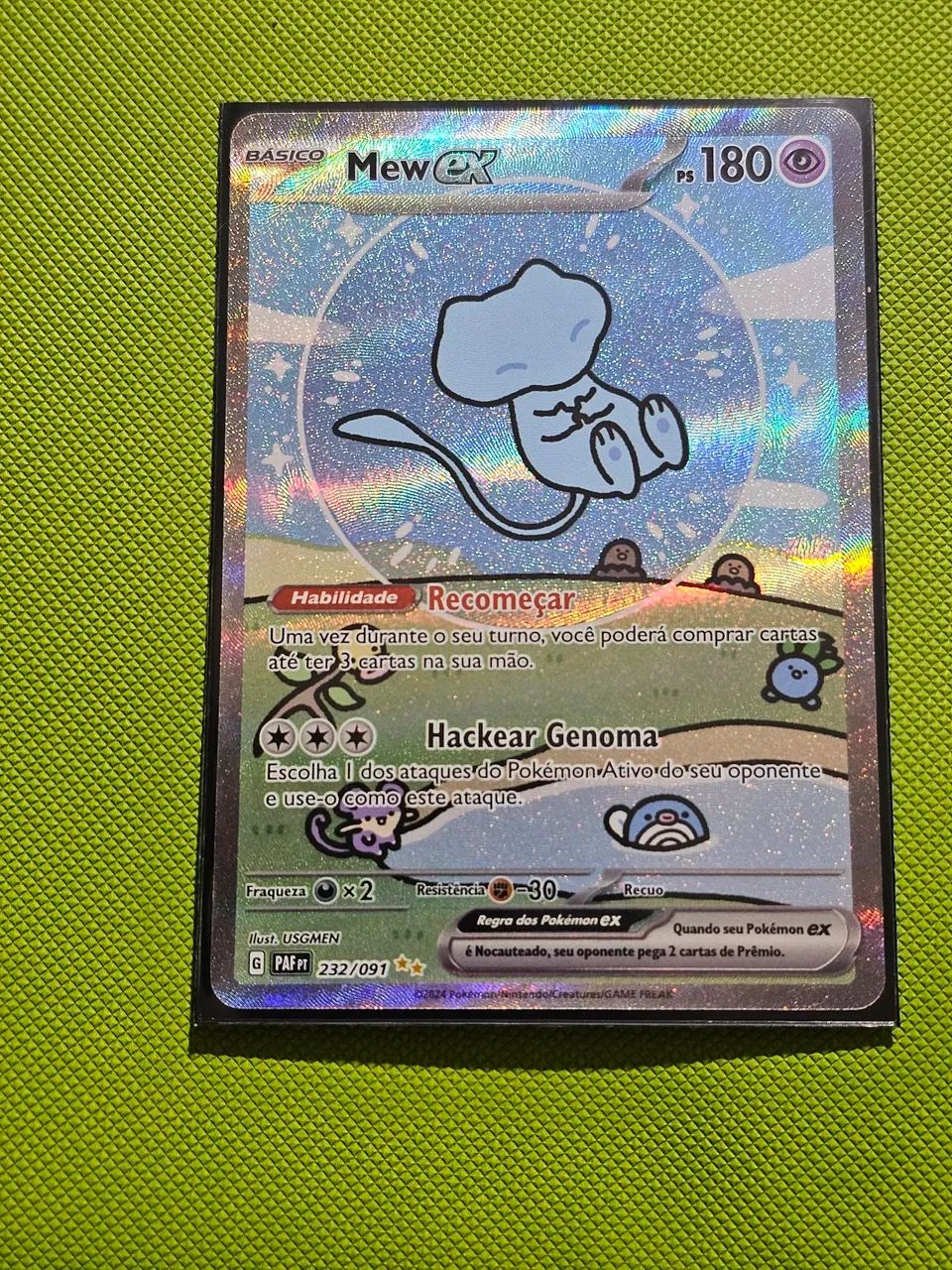 Carta pokemon mew ex 