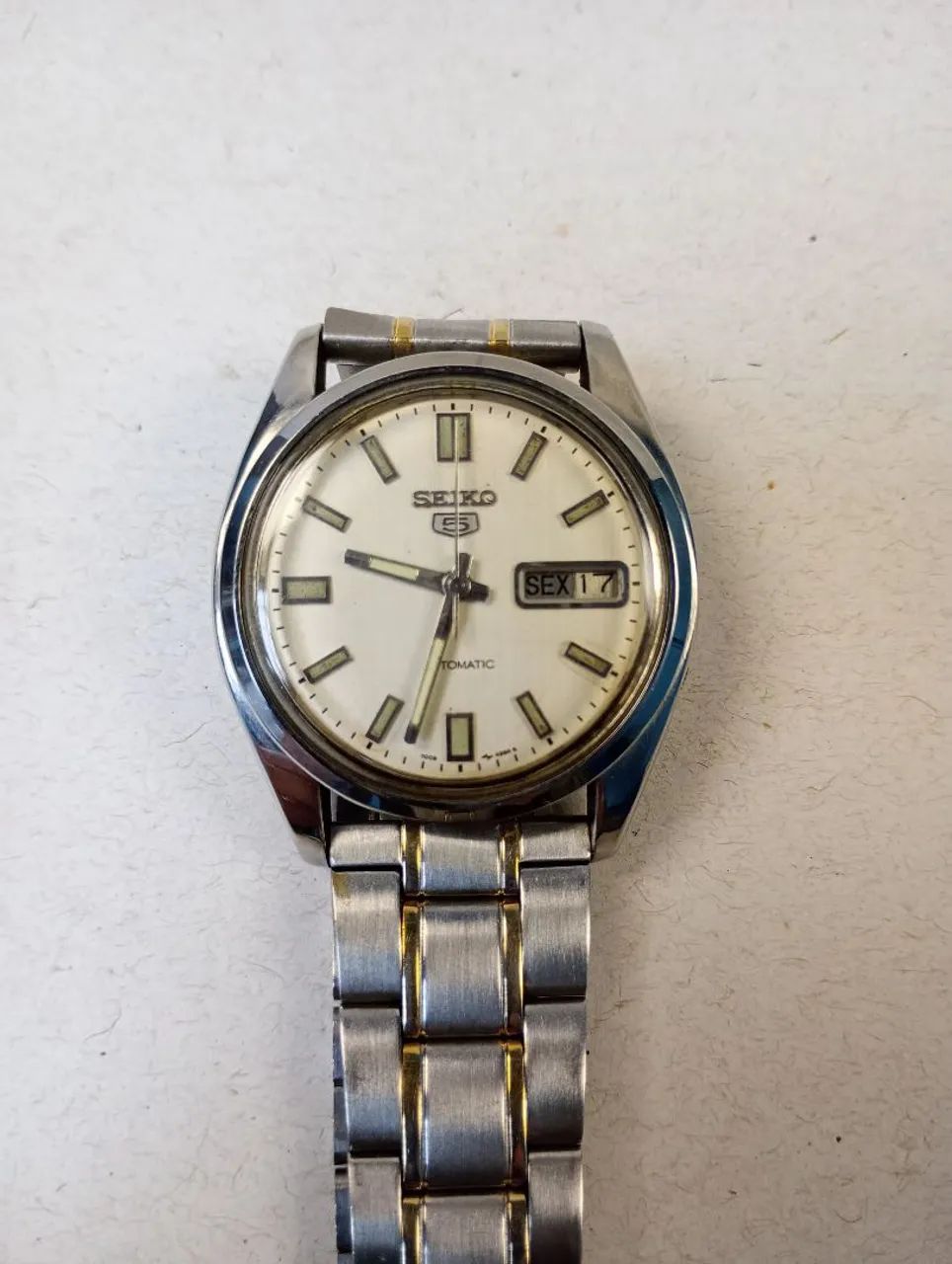 Relógio Seiko 5 Automático Vintage - Funcionando Perfeitamente - Foto 5