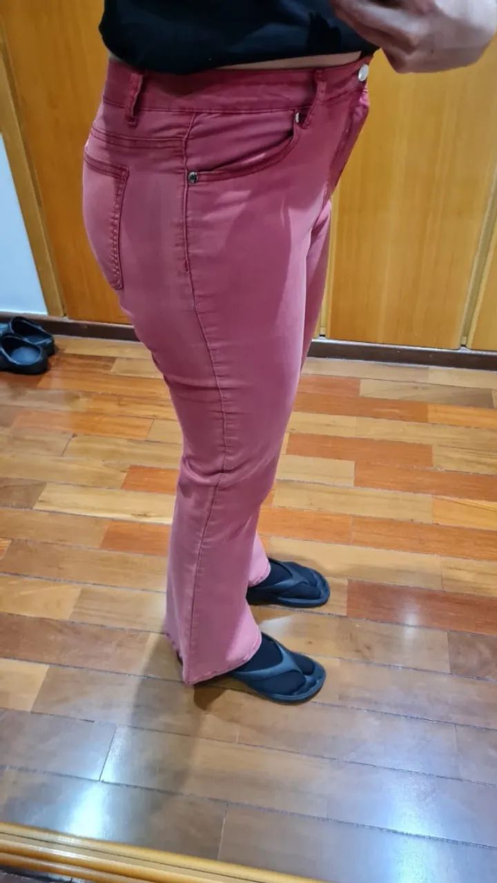 Calça Mamo basic jeans flare 44 - Foto 3