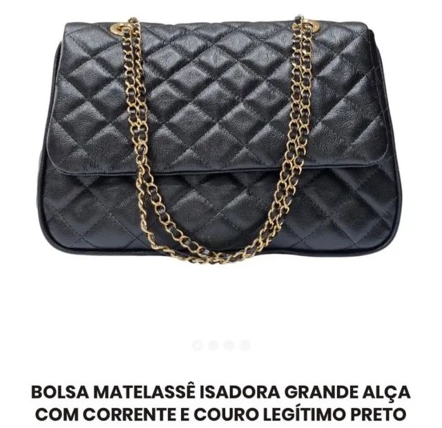 Bolsa couro legítimo 