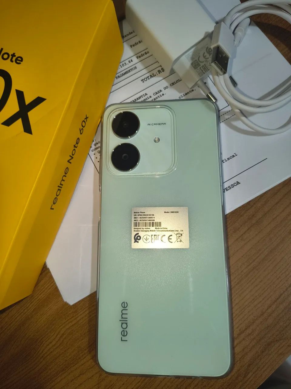 Vendo celular novo Note 60x Novo
