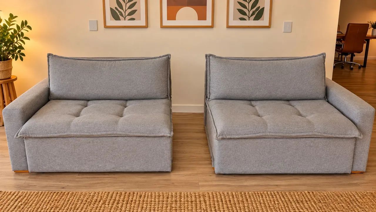 Sofá Cama de linho muito confortável - Foto 5