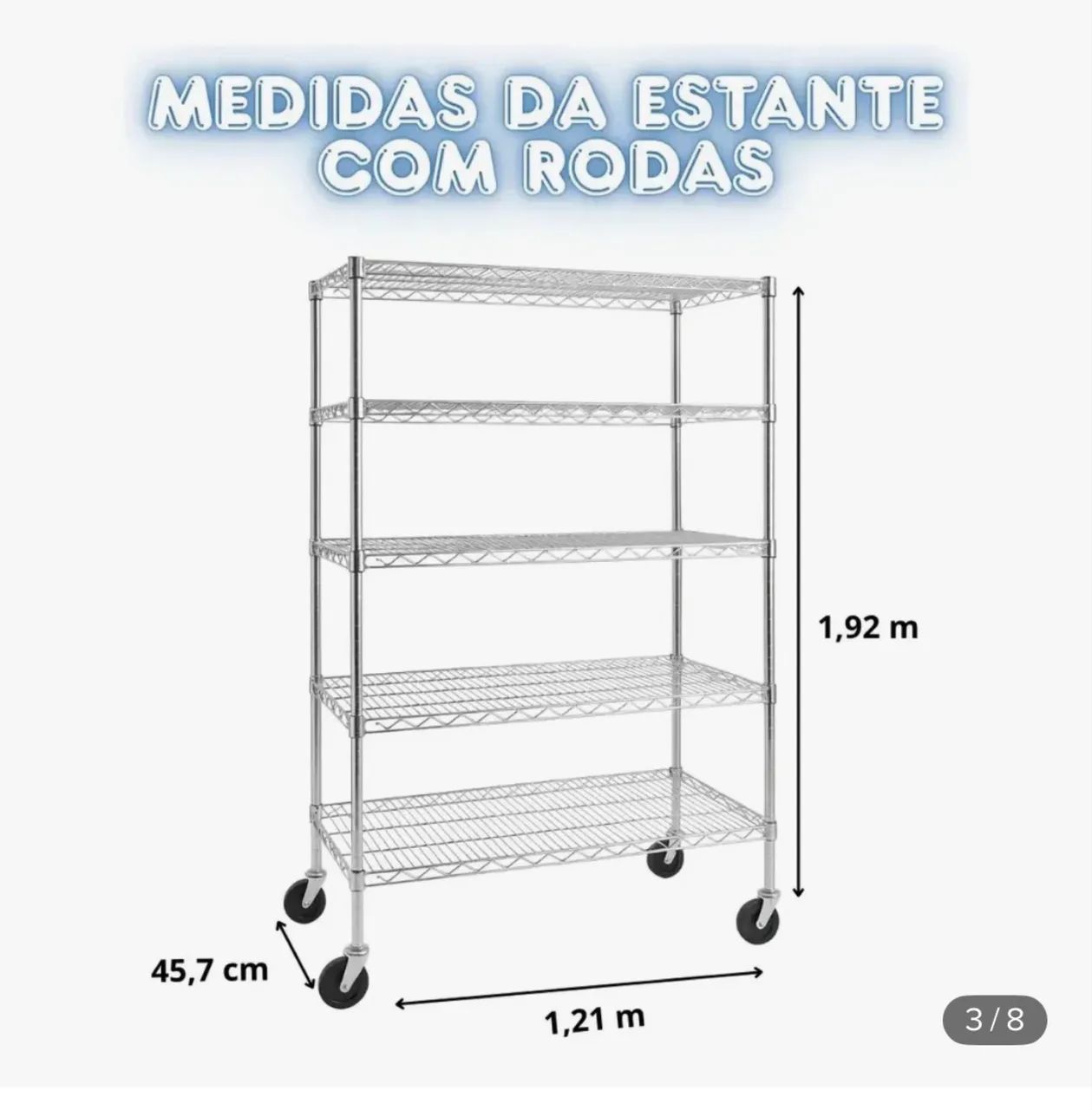 Estante Multiuso 5 Prateleiras - Foto 3