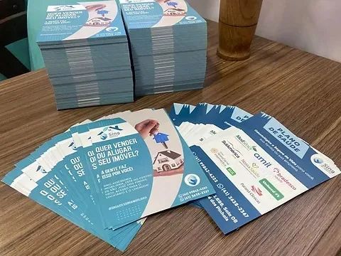 5000 panfletos couche 90 gramas Fazemos entrega