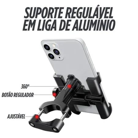 Suporte para Celular Moto/Bike Giratorio 360