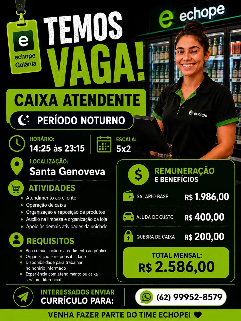 Entregador e Atendente