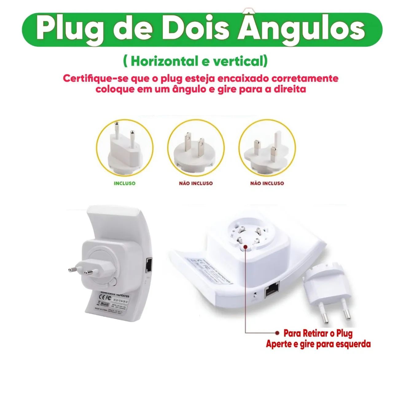 Roteador Repetidor Sinal Wifi 300mbps Wps Ap Aumentar Sinal - Foto 5