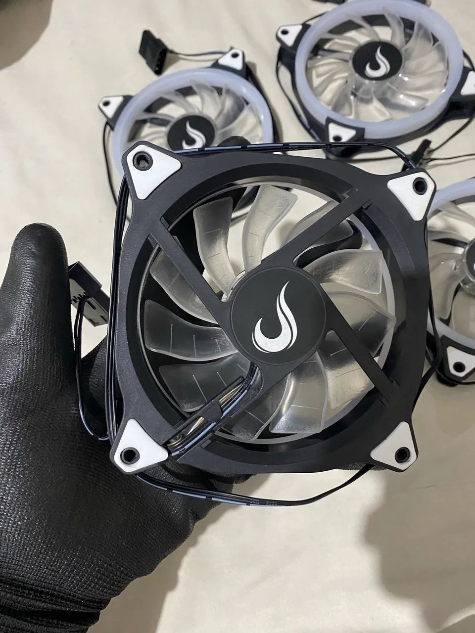 5 Fans Risemode Galaxy cor Branca 120mm - Foto 2