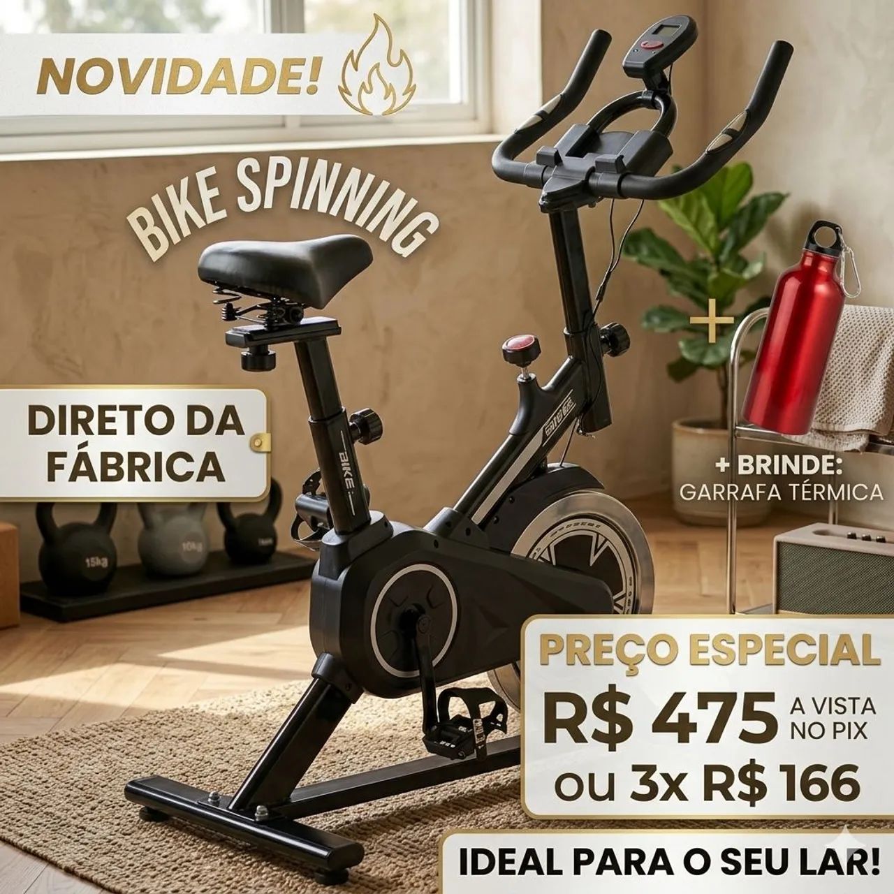 Bicicleta Spinning Nova Direto da Fábrica 