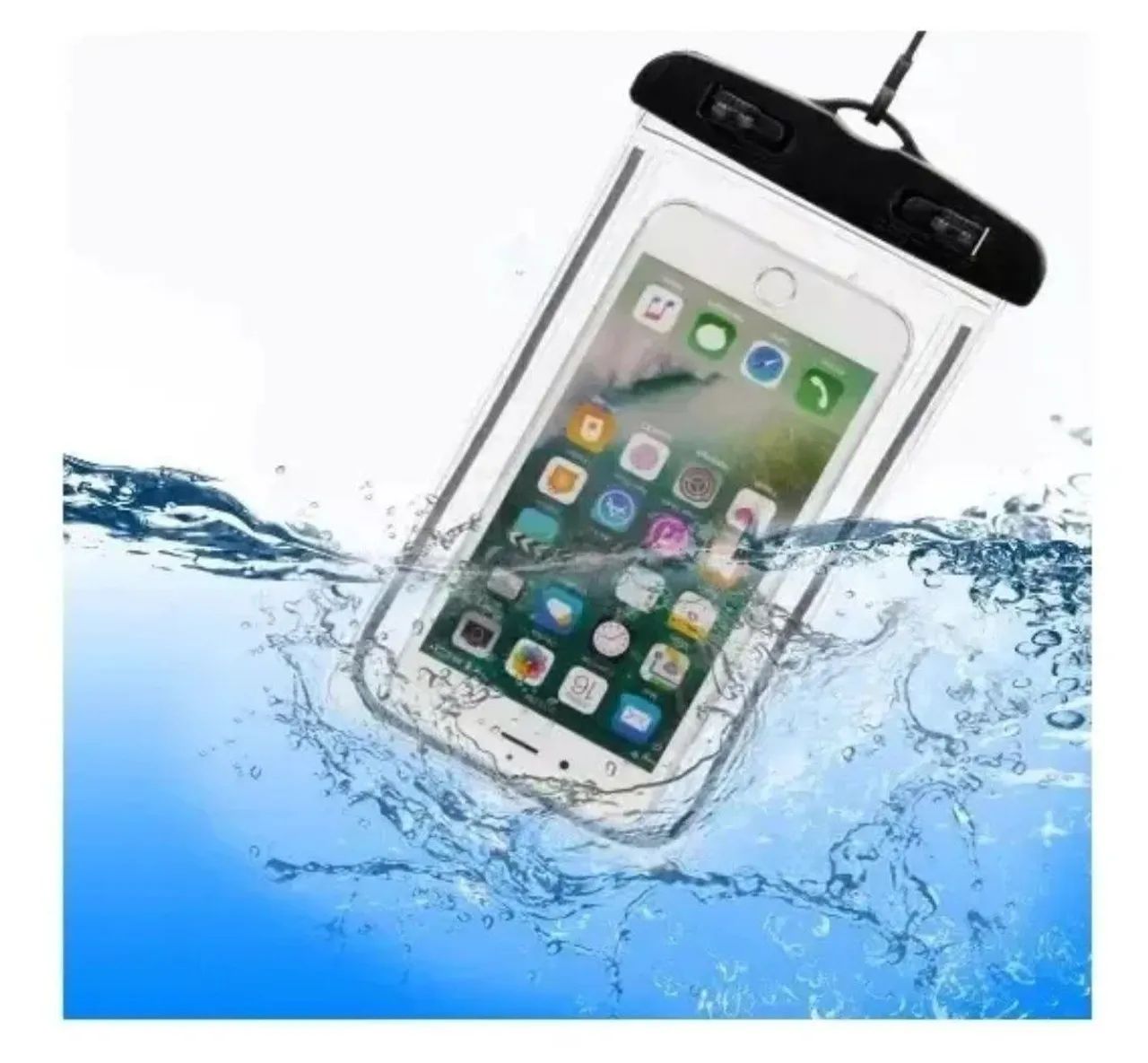 Capa protetora para celular resistente a água, com cordão  - Foto 3