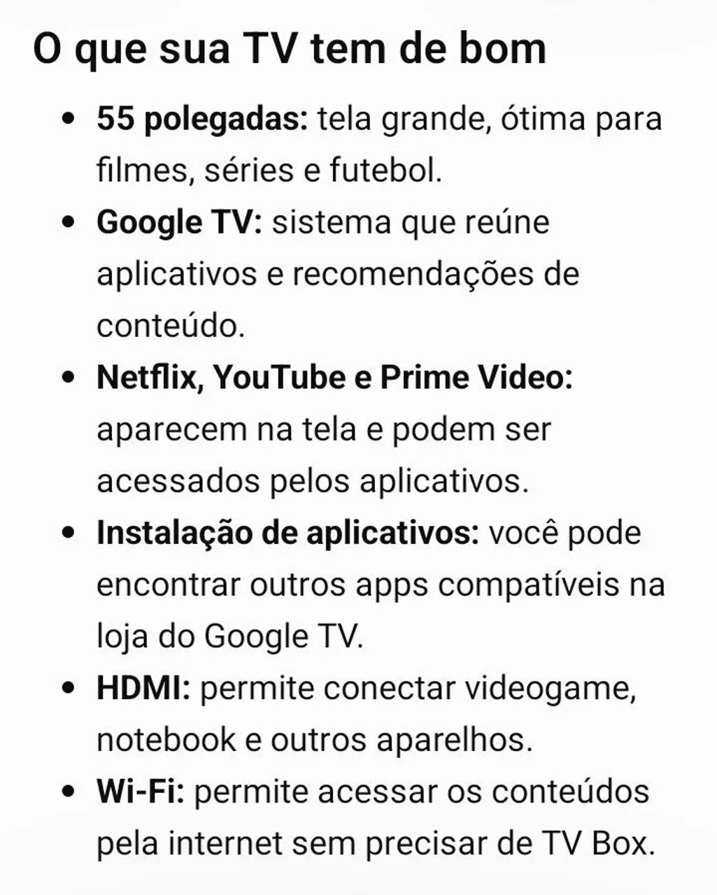 Tv 55 smart 4k, comando de voz e Android  - Foto 5