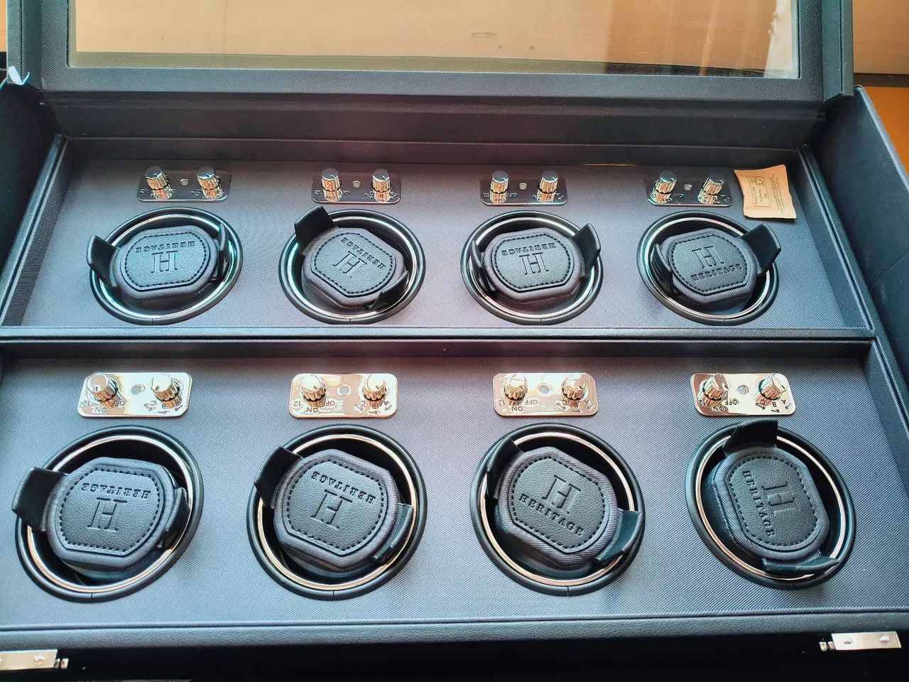 WOLF HERITAGE-8 PIECE WATCH WINDER