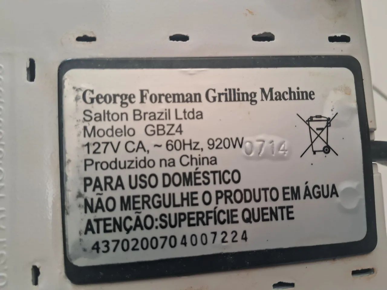 Gril George Foreman 110V - Foto 3