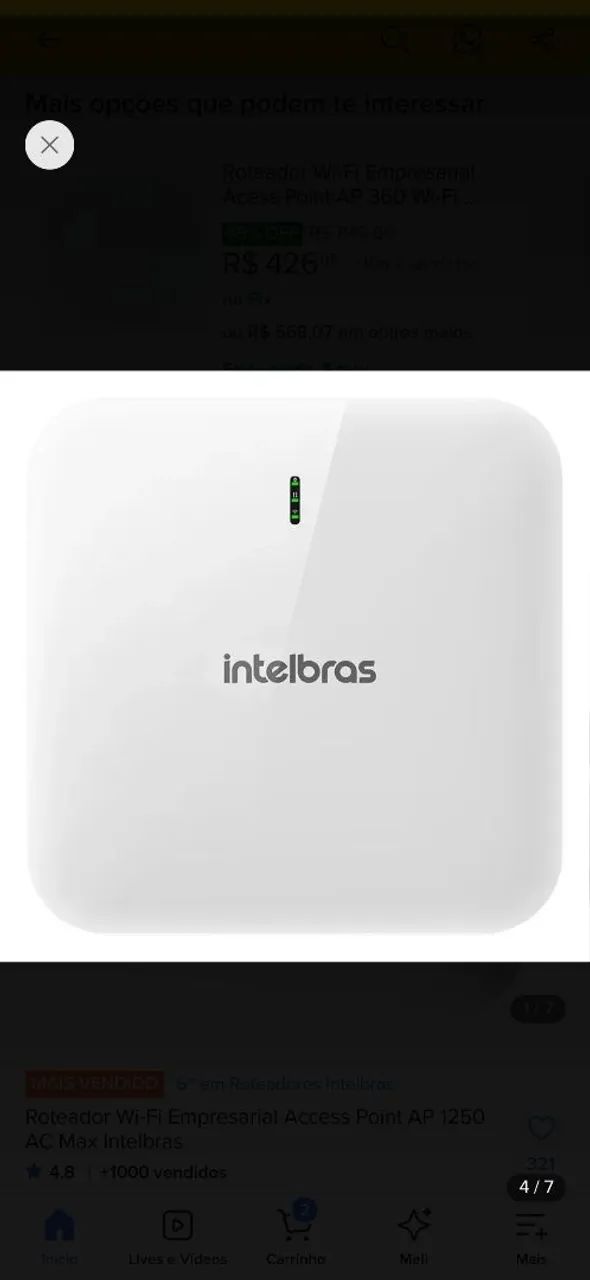 Roteador intelbras 1250 ac Max  - Foto 2