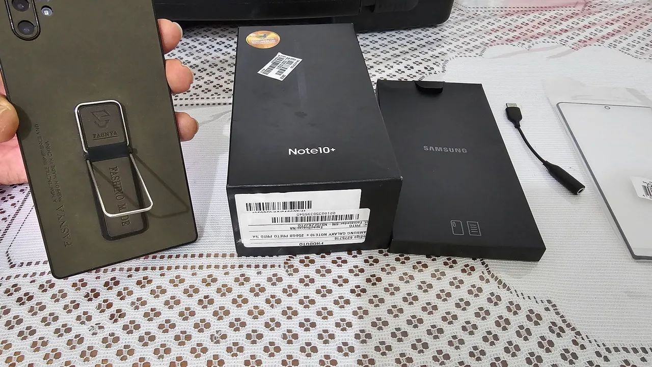 SAMSUNG NOTE 10 PLUS 256GB E 12 GB DE RAM  AURA BLUE(AZUL)COM CAIXA E NOTA FISCAL - Foto 5