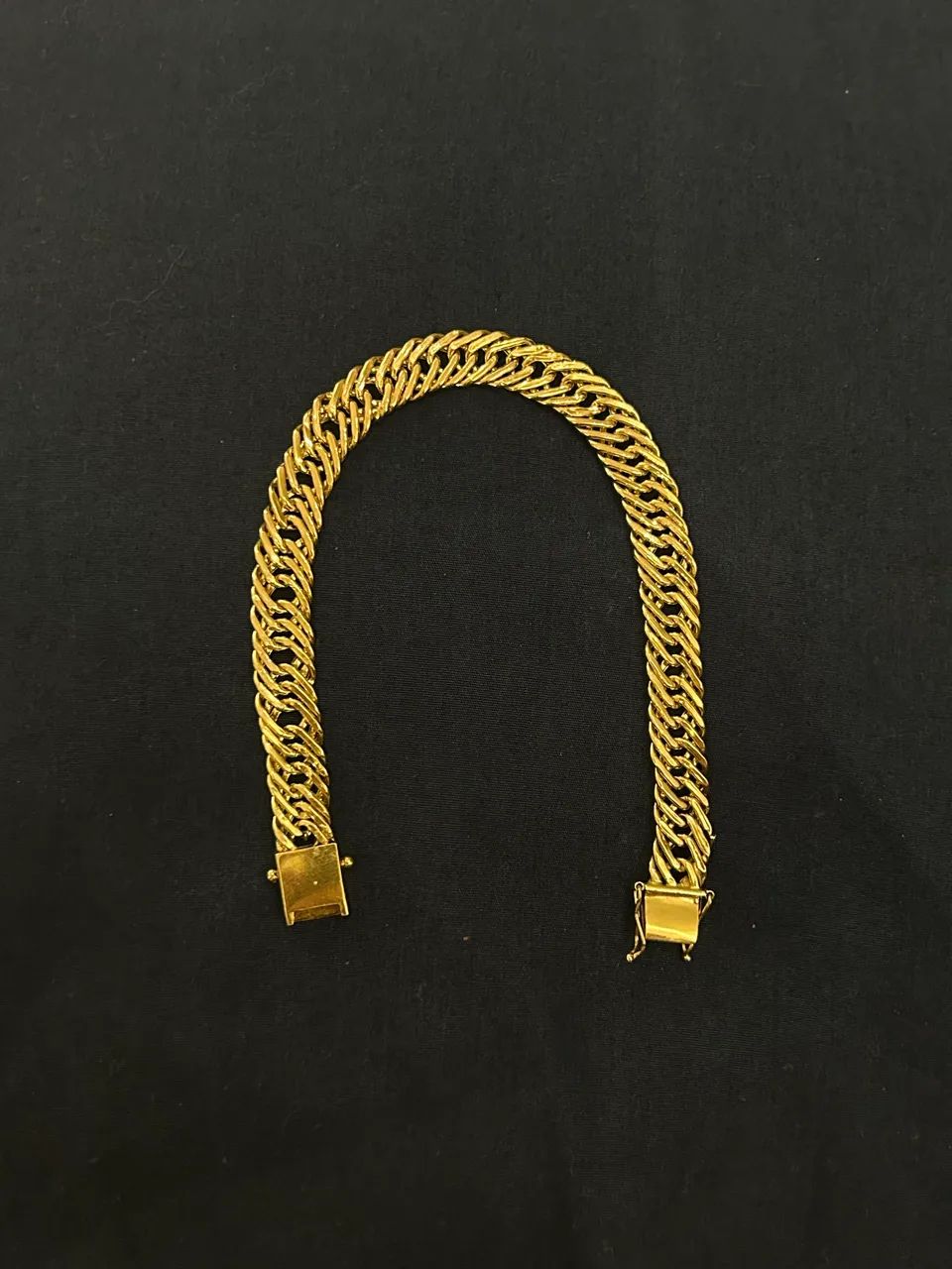 Pulseira de ouro 18K Grumet tripla  - Foto 4