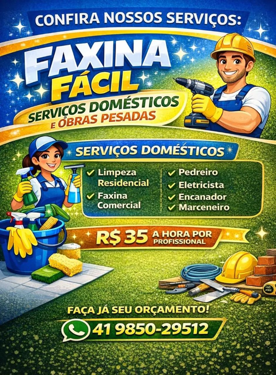 Faxina facil /limpeza residência/limpeza comercial jardinagem e serviços domésticos  - Foto 3