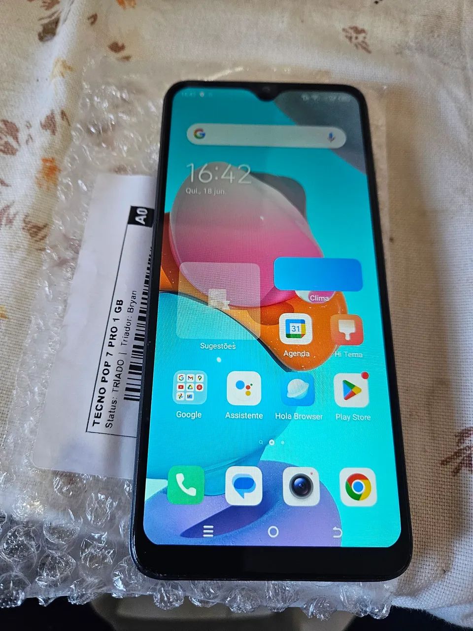 Tecno pop 7 pro 64gb memoria , ótimo estado 