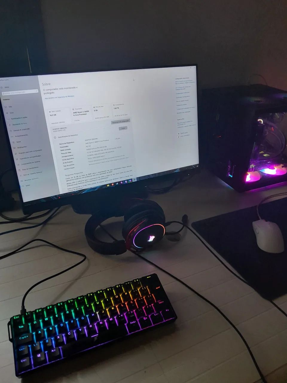 PC setup completo!!  aceito trocas e ofertas!!!!!! - Foto 5