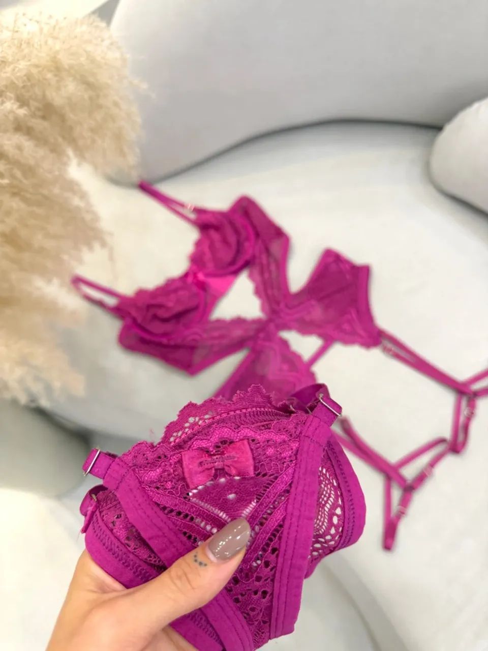Conjunto lingerie Rosa - Foto 2