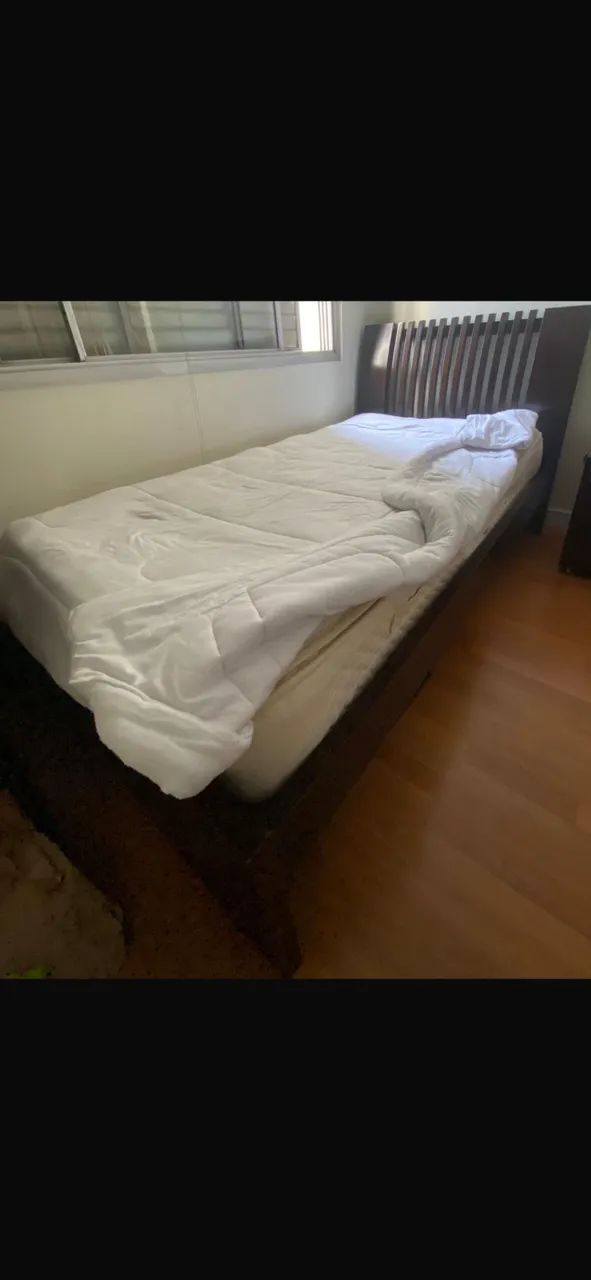 Cama de solteiro madeira 