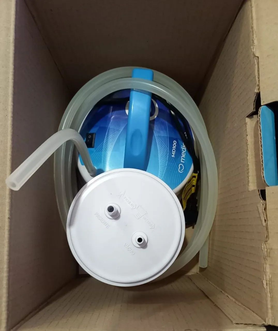 Aspirador de Secreção Medicate MD100, com os descartáveis. - Foto 2